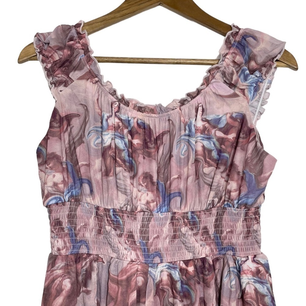 Urban Outfitters Rosie Mesh Romper Renaissance Print NWT - Picture 9 of 15